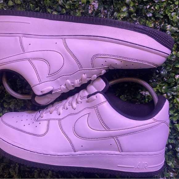 🔥 NIKE AIR FORCE 1 LOW ‘07 CONTRAST STITCH BLACK WHITE SNEAKER MEN 13 CV1724-103 - Picture 5 of 9